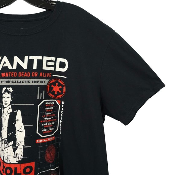 Funko Star Wars Han Solo Wanted Poster Graphic Tee T Shirt XL Smugglers Bounty - Picture 11 of 15